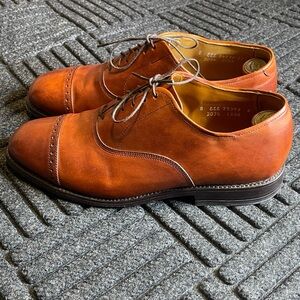 Allen Edmonds Byron Chili Cap Toe Brogue Oxford Dress Shoes 2034 Men Size 8